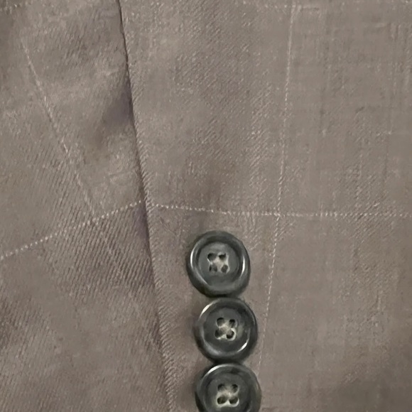JOSEPH A. BANK MEN’S TAUPE & CHAMPAGNE WINDOW PANE WOOL & CASHMERE SPORT COAT/PO - Picture 7 of 13